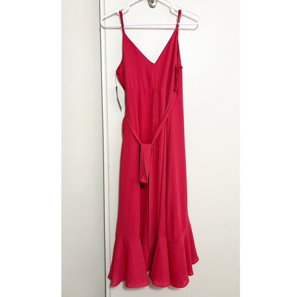 NET Lulus Pink Spaghetti Strap Wrap Dress S - Picture 2 of 8